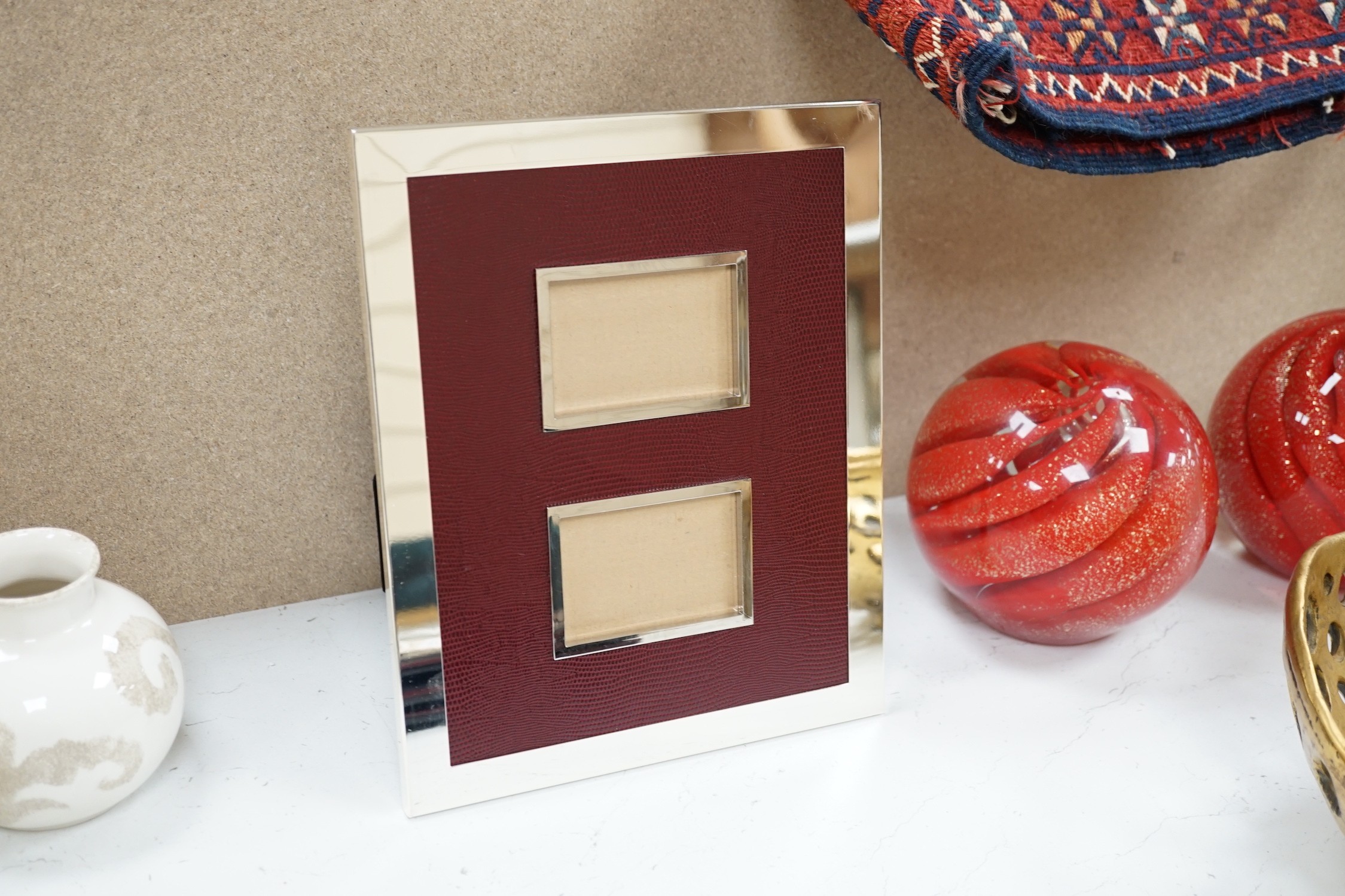 Five various photo frames